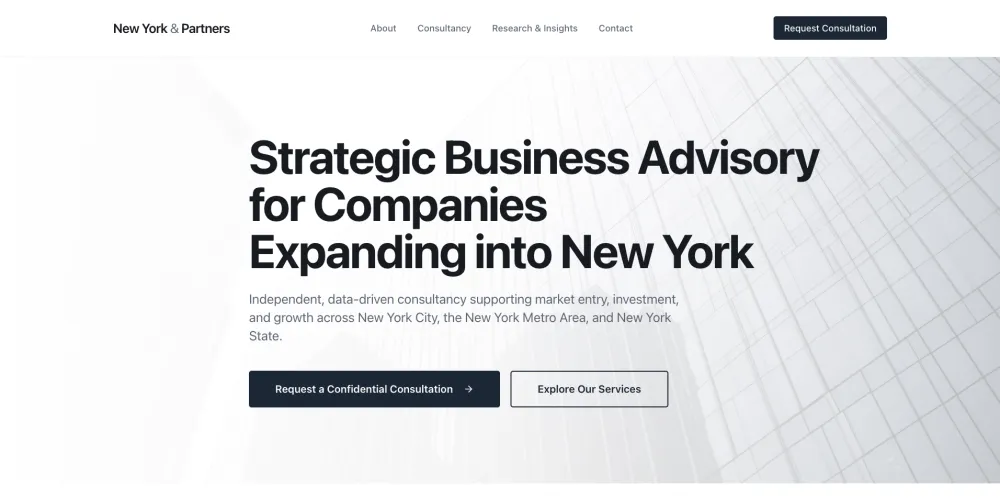 New York & Partners — Advisory & intake